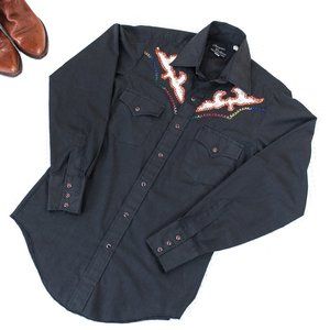 VTG Champion Westerns | Black Cowboy Western Shirt